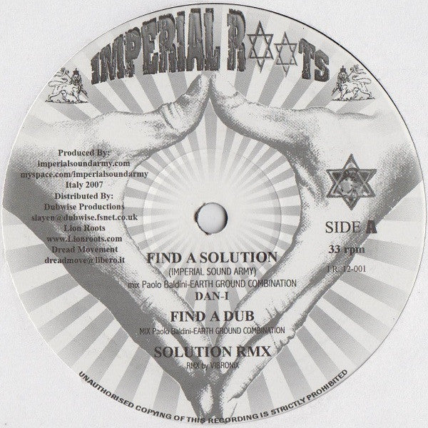Dan-I* : Find A Solution / Hotta Fire (12")