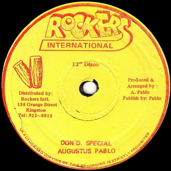 米12” Augustus Pablo Don D. Special / Pablo In The Dance RI005 Rockers /00250 Buy Augustus Pablo : Don D. Special / Pablo In The Dance (12