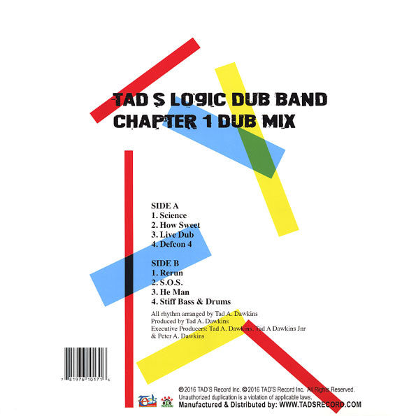 Tad's Logic Dub Band : Chapter 1 Dub Mix (LP, Album, RP)