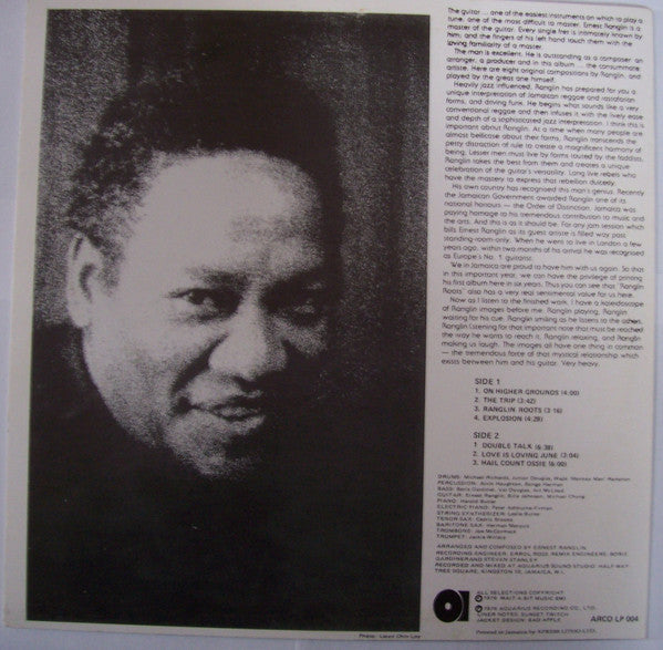 Ernest Ranglin : Ranglin Roots (LP, Album, RP, Red)