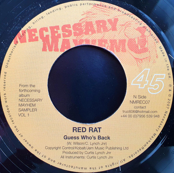 Red Rat / Top Cat : Guess Who's Back / Bun De Sensi (7")