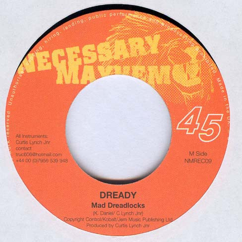 Brinsley Forde / Dready (3) : Bubbling / Mad Dreadlocks (7")