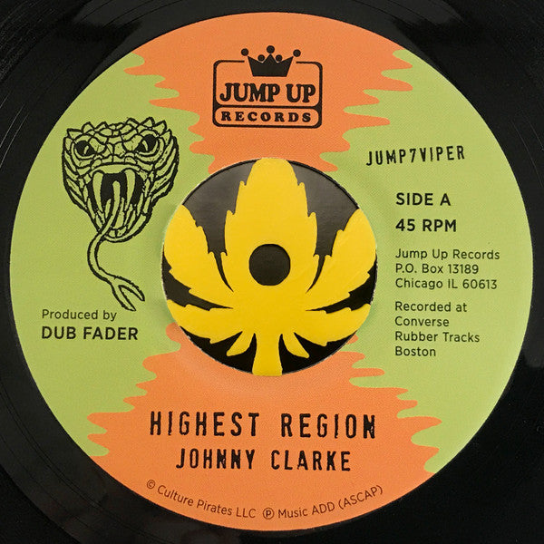 Johnny Clarke / Flying Vipers : Highest Region (7", Single)