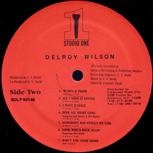 Delroy Wilson : Dancing Mood (LP, Comp, M/Print, RP, Red)