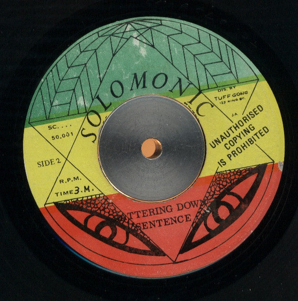 Bunny Wailer : Battering Down Sentence (7")