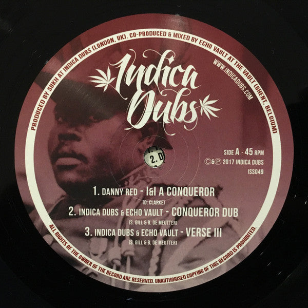 Danny Red, Indica Dubs & Echo Vault : I&I A Conqueror / Mighty Warrior (12")