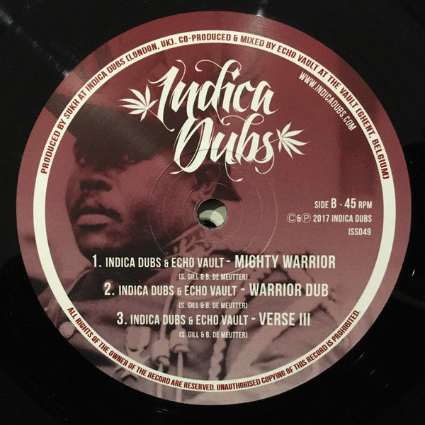 Danny Red, Indica Dubs & Echo Vault : I&I A Conqueror / Mighty Warrior (12")