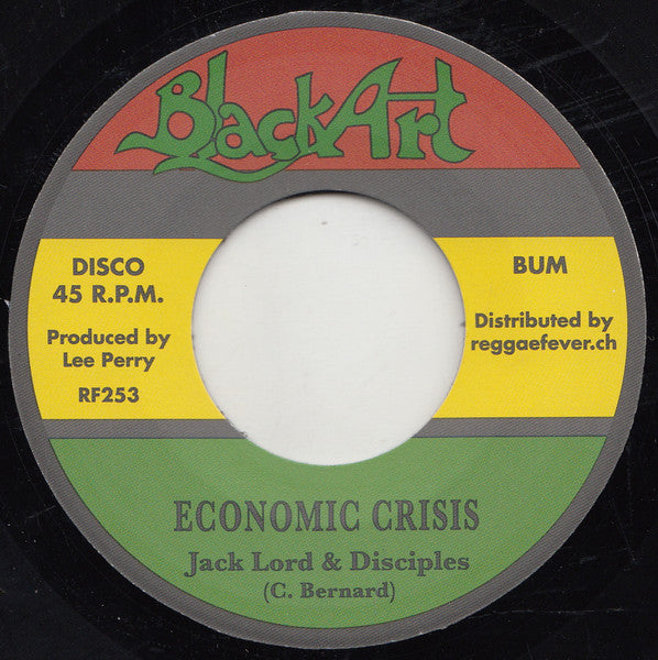 Jack Lord (3) & The Dicipiles : Economic Crisis (7", RE)