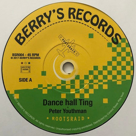 Roots Raid, Peter Youthman : Dance Hall Ting (7", Maxi, Ltd)