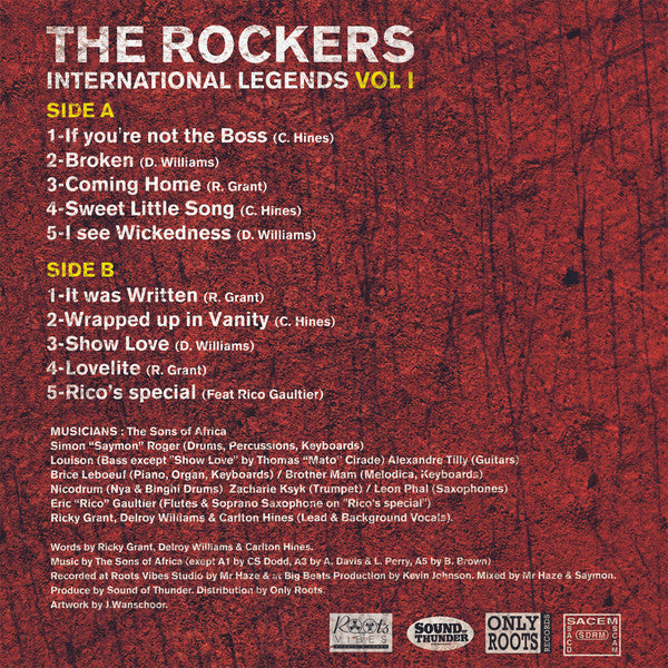 Various : The Rockers International Legends Showcase Vol. 1 (LP)