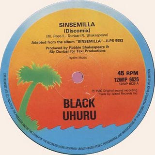 Black Uhuru : Sinsemilla / Guess Who's Coming To Dinner (12")