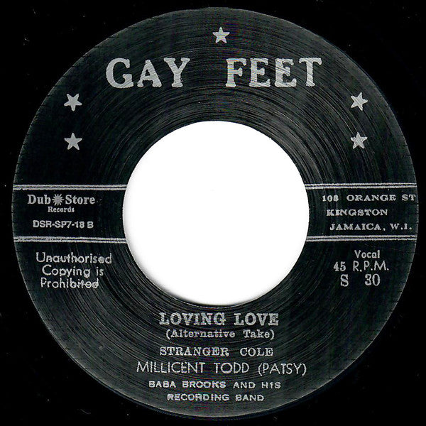 Patsy Todd, The Baba Brooks Band : Loving Love (7")