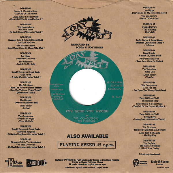 The Conquerors, The Fugitives (5) : Look Pon You (7")