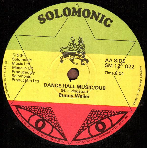 Bunny Wailer : Jump Jump / Dance Hall Music (12", Single)