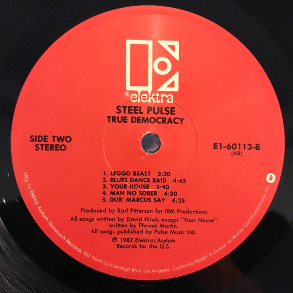 Steel Pulse : True Democracy (LP, Album, AR)