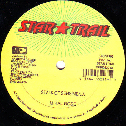 Michael Rose / Little General : Stalk Of Sensimenia / Have U Woman Ever Left (12")