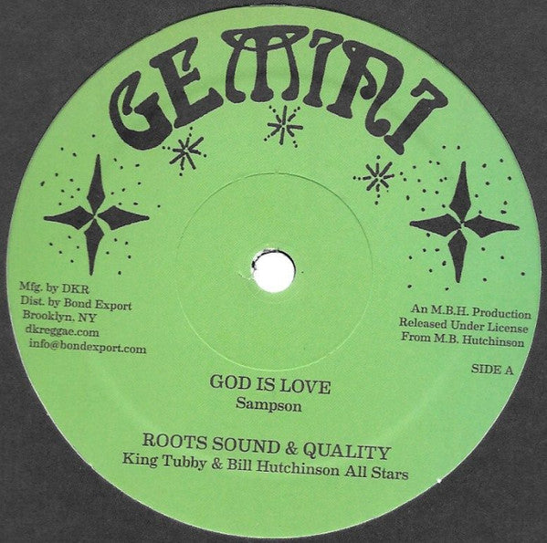 Sampson (8) / King Tubby & Bill Hutchinson All Stars : God Is Love / Drums Of Love  (12")