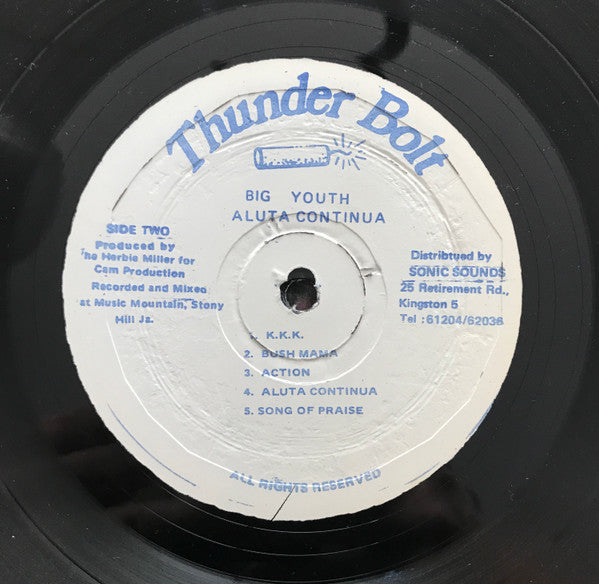 Big Youth : Aluta Continua (LP, Album)