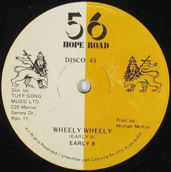 Early B (2) / Delton Screechie :  Wheely Wheely / Bag Up (12")