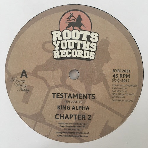 King Alpha : Testaments / Mass Extinction (12")