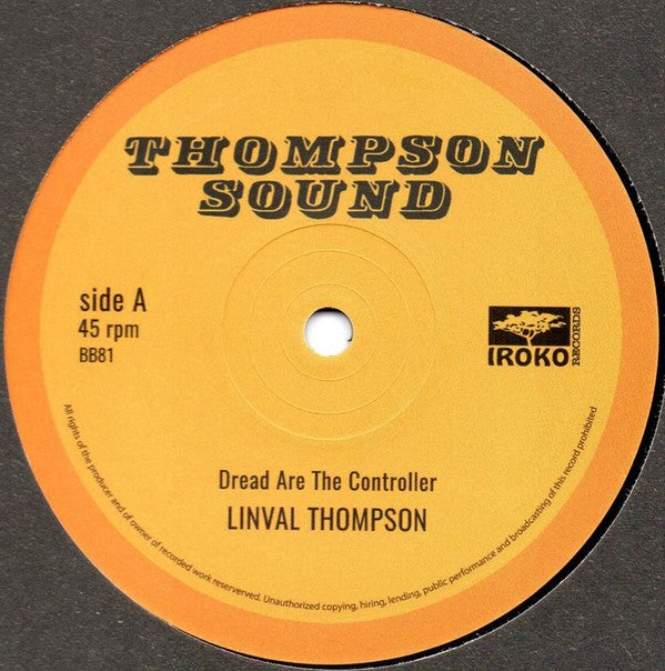 Linval Thompson : Dread Are The Controller (12", Single)