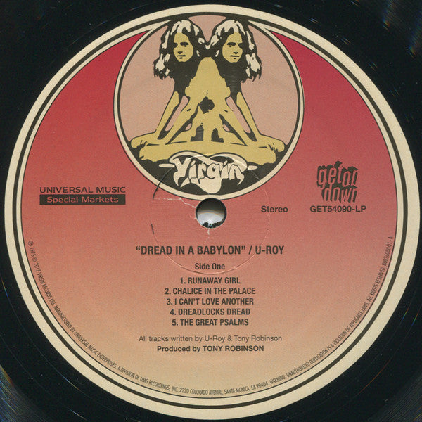 U-Roy : Dread In A Babylon  (LP, Album, RE, RP)