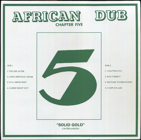 Joe Gibbs & The Professionals : African Dub Chapter Five (LP, RE, RM)