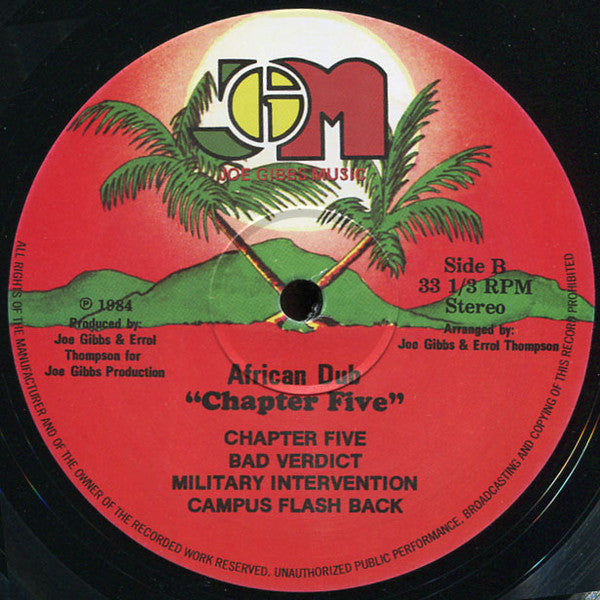 Joe Gibbs & The Professionals : African Dub Chapter Five (LP, RE, RM)