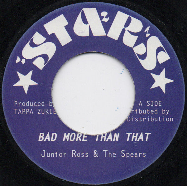 Junior Ross & The Spears : Bad More Than That (7", Ltd, RE, Ope)