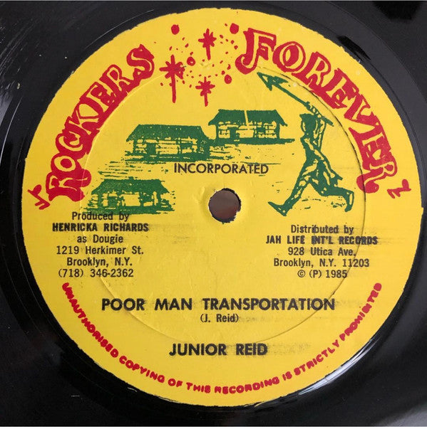 Junior Reid / Papa Tayon* : Poor Man Transportation / Walk-A-Ton (12")