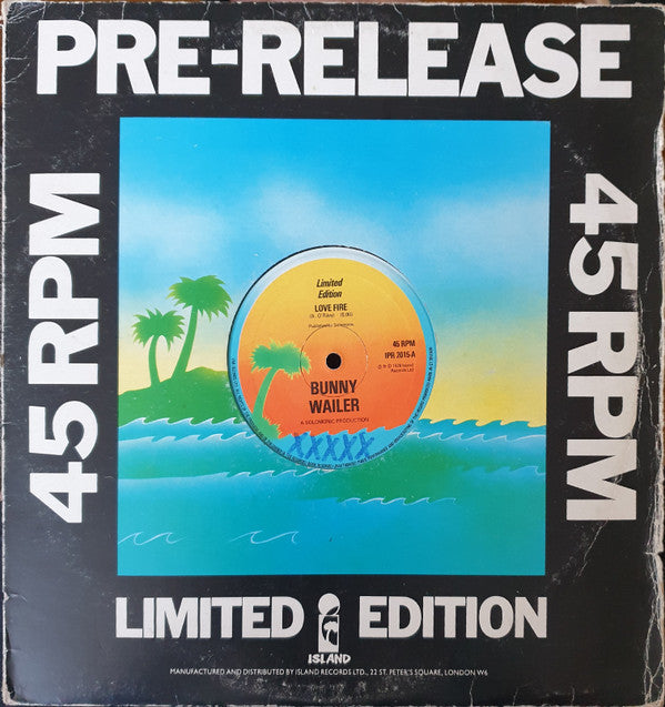 Bunny Wailer : Love Fire (12", Ltd)