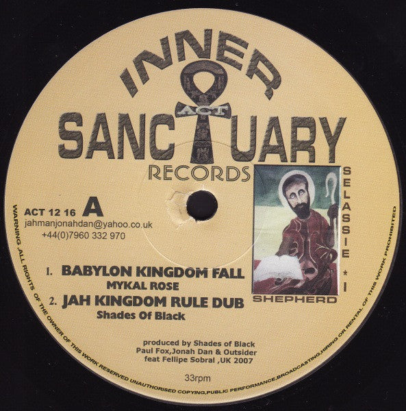 Mykal Rose* / Paul Fox (12) : Babylon Kingdom Fall / Down In A Rome (12")