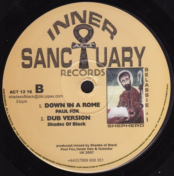 Mykal Rose* / Paul Fox (12) : Babylon Kingdom Fall / Down In A Rome (12")