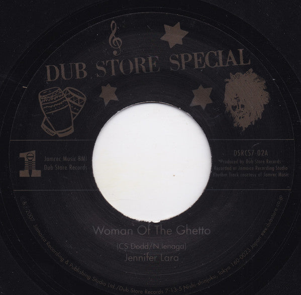 Jennifer Lara / Jackie Mittoo & Sound Dimension : Woman Of The Ghetto / Side Walk Doctor Version (7", Single)