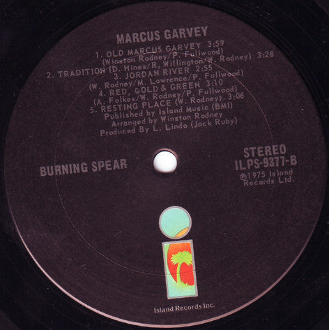 Burning Spear : Marcus Garvey (LP, Album)