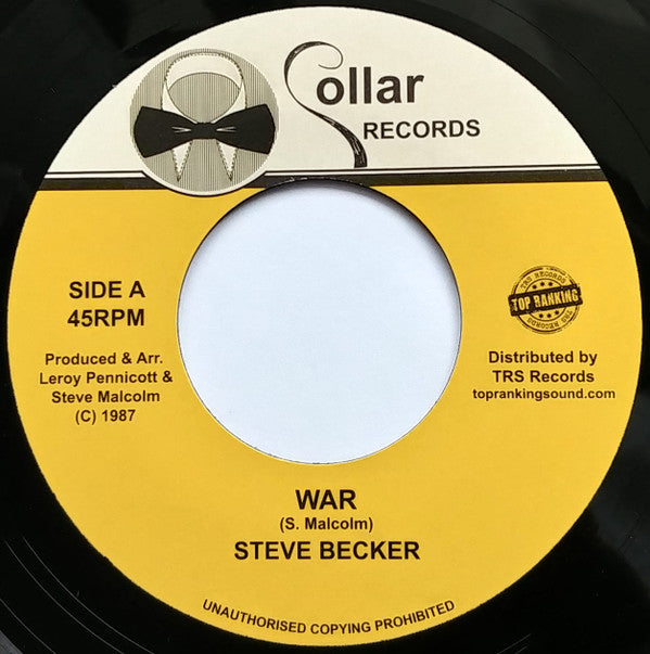 Steve Becker (4) : War (7", RE)