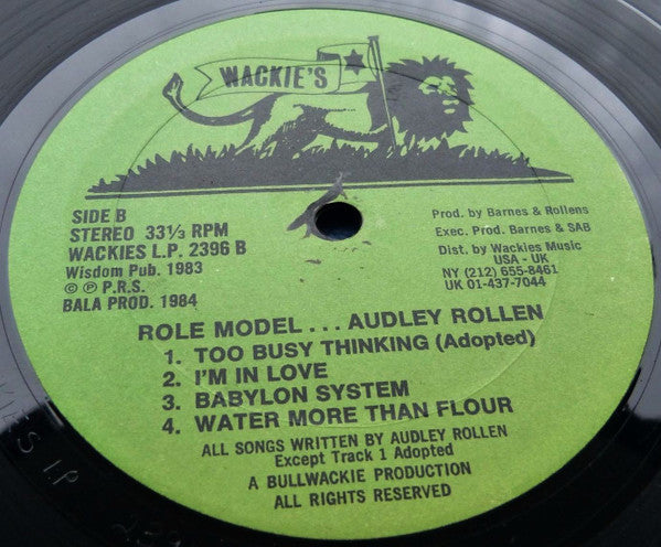 Audley Rollens : Role Model (LP, Album)