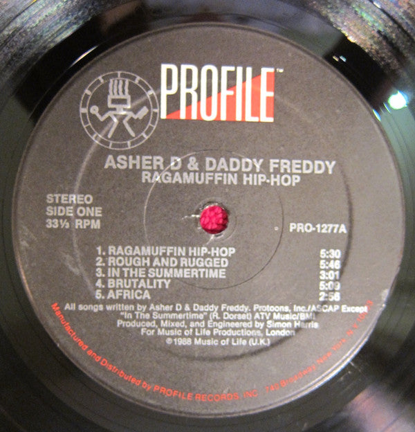 Asher D & Daddy Freddy : Ragamuffin Hip-Hop (LP, Album)