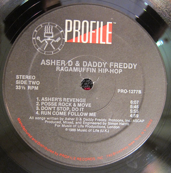 Asher D & Daddy Freddy : Ragamuffin Hip-Hop (LP, Album)