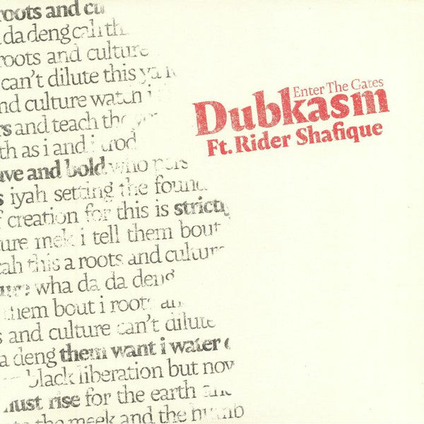 Dubkasm Ft. Rider Shafique : Enter The Gates (12", 180)