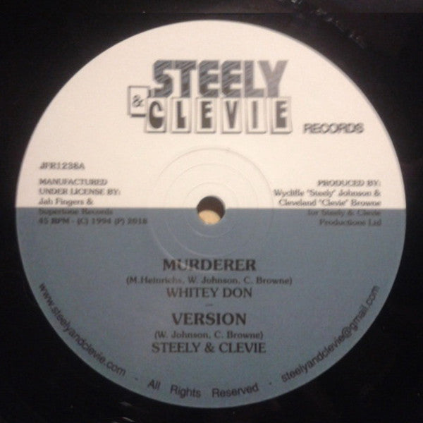 Whitey Don / Derrick Irie : Murderer / Soft Ina Bed (12")