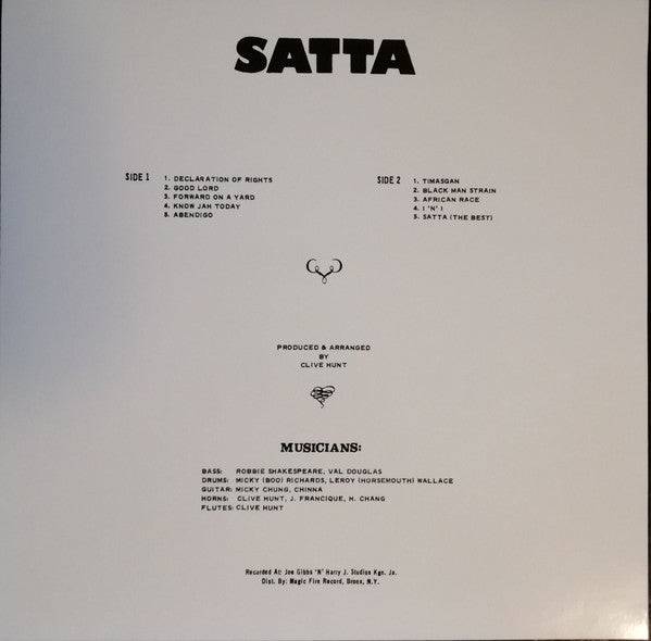 The Abbysinians* : Satta (LP, Album, RE, Red)