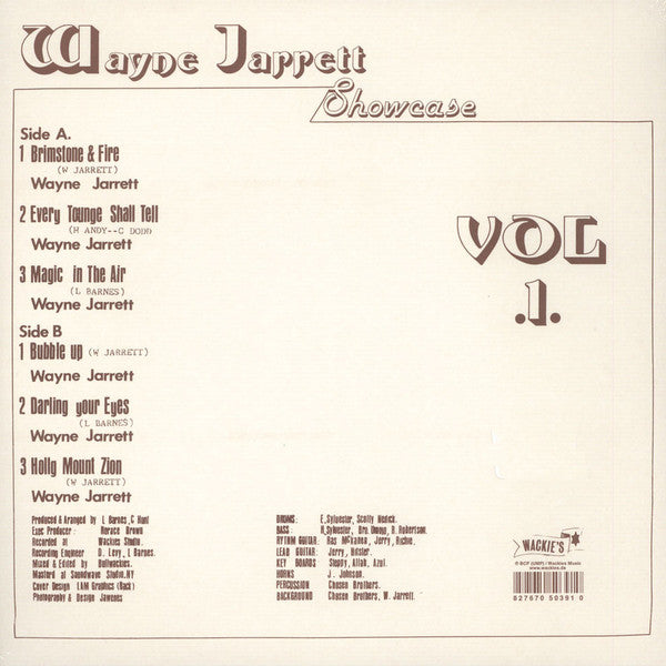 Wayne Jarrett : Showcase Vol. 1 (LP, Album, RE)