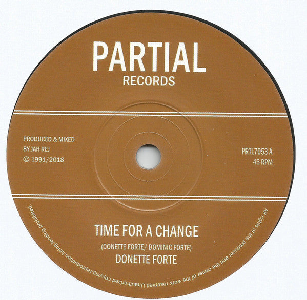 Donette Forte : Time For A Change  (7")