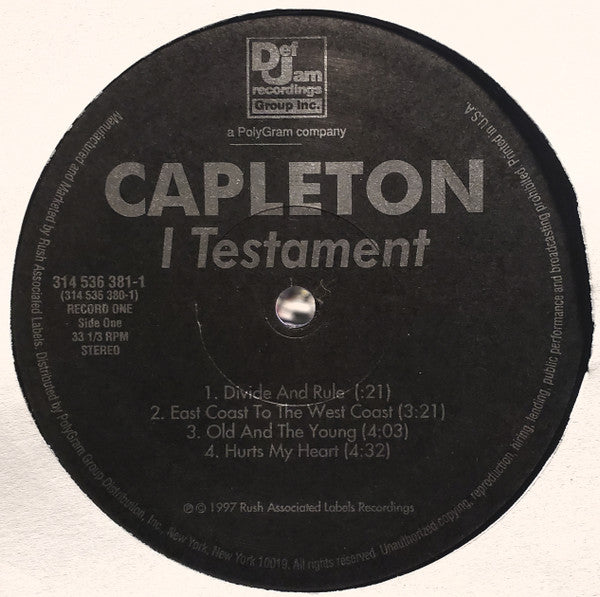 Capleton : I Testament (2xLP, Album)