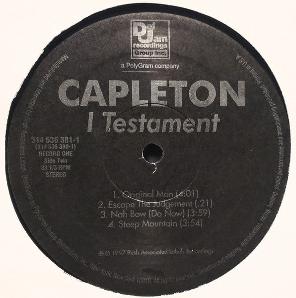 Capleton : I Testament (2xLP, Album)