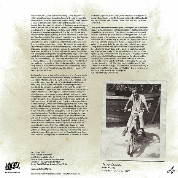 Tony Clarke (8) : Going Home (12", RE, Pic)