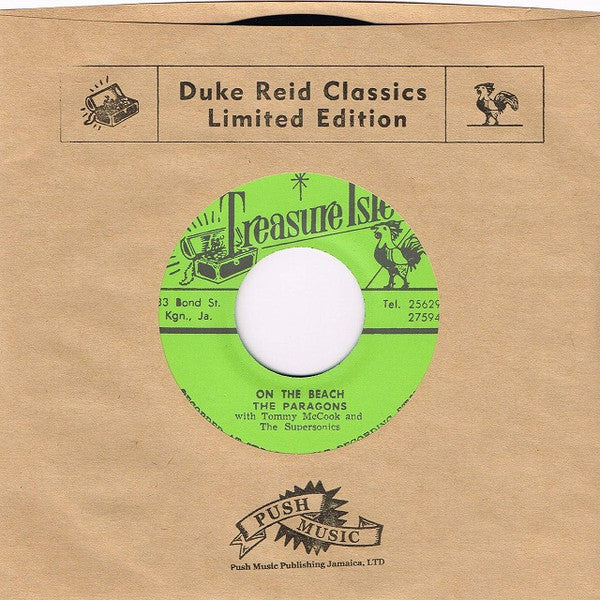 The Paragons With Tommy McCook And The Supersonics* / Tommy McCook & The Supersonics : On The Beach / Theme From The Sandpiper (7", Ltd, RM)