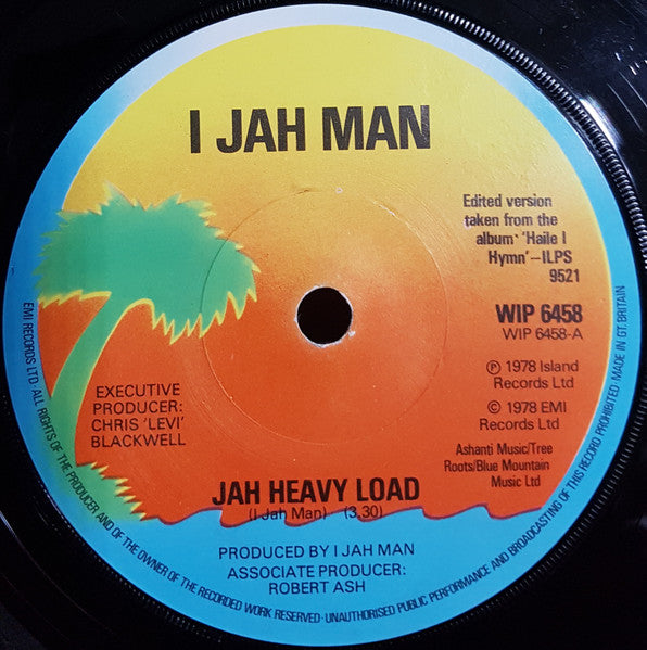 Ijahman Levi : Jah Heavy Load (7", Sol)