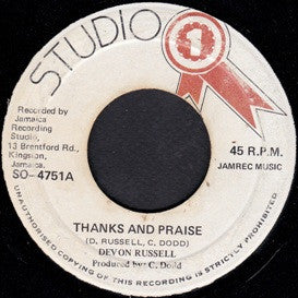 Devon Russell : Thanks And Praise (7")